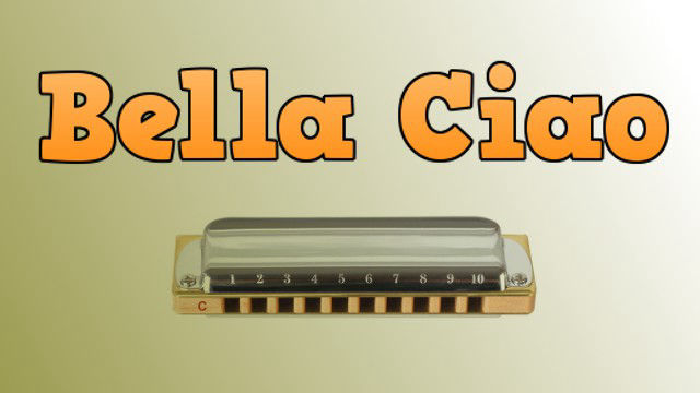 Bella Ciao on harmonica logo