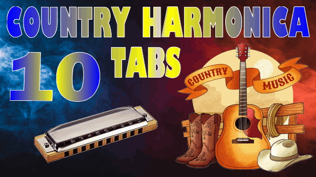 10 Famous country song harmonica tabs
