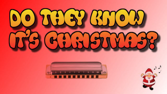 Do They Know I'ts Christmas? on harmonica logo
