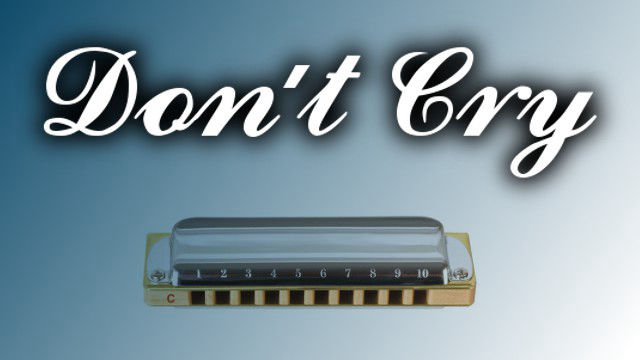 Don't Cry by Guns N' Roses on harmonica logo