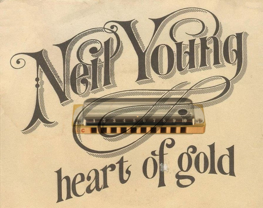 Heart Of Gold on harmonica logo