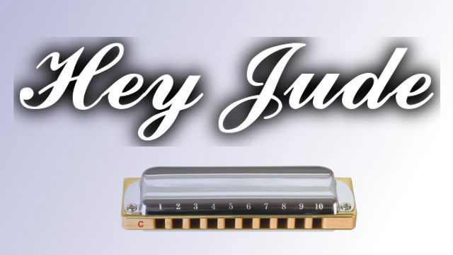 Hey Jude on harmonica logo