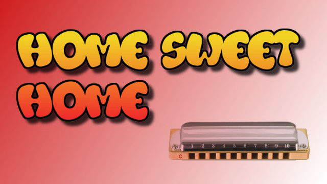 Home Sweet Home on harmonica logo