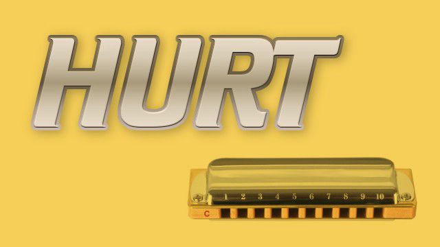 Hurt on harmonica logo
