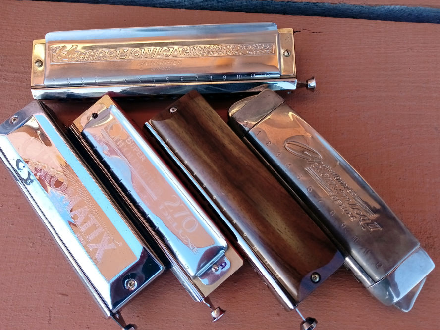 Some other custom chromatic harmonicas by André Coelho