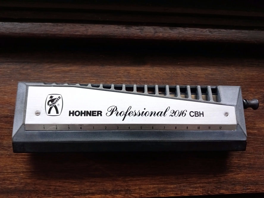 Custom chromatic harmonica by AGC