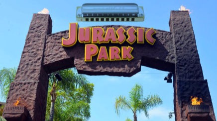 Jurassic Park harmonica lesson logo