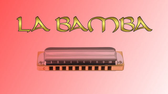 La bamba on harmonica logo