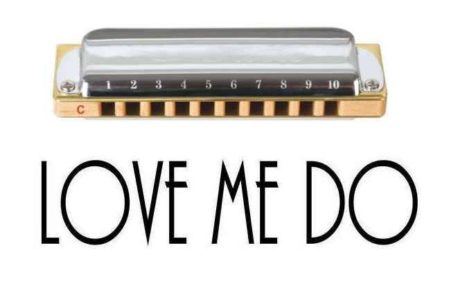 Love Me Do on harmonica logo