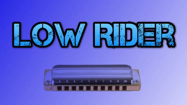 Low Rider on harmonica logo