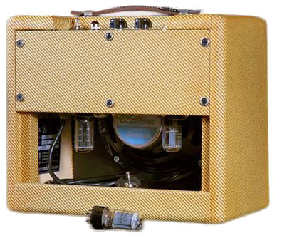 Marble amps - max 1x8 amplifier back view