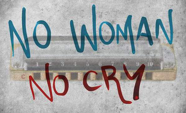 No Woman No Cry on harmonica logo