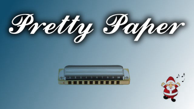 Pretty Paper on harmonica logo