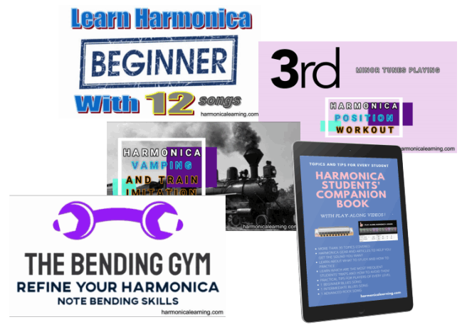 Progressive harmonica lesson pack