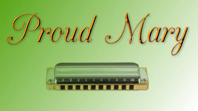 Proud Mary by Creedence Clearwater Revival on harmonica logo