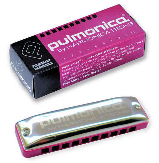 Harmonica for breathing rehabilitation - Pulmonica