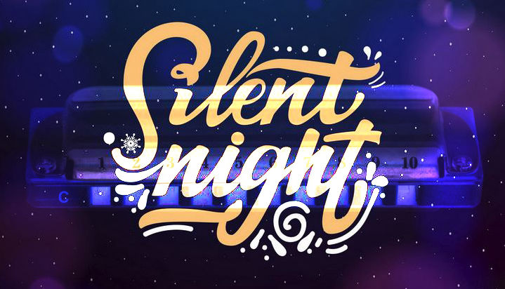 Silent Night on harmonica logo