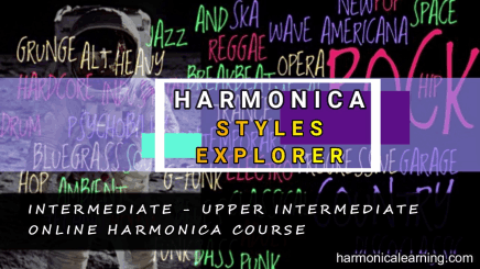 A harmonica course to play many musical genres