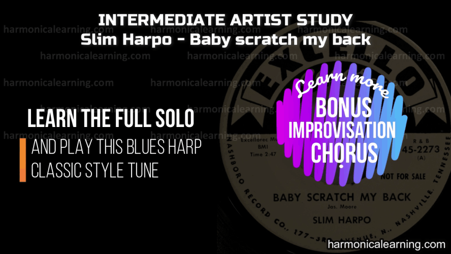 Online harmonica course: Slim harpo study